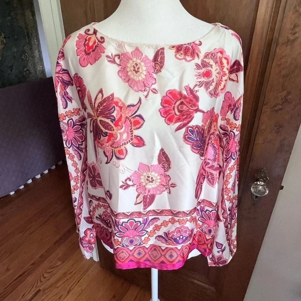 NWT Pink andâ White Floral Magaschoni 2 Piece Set Women Size M